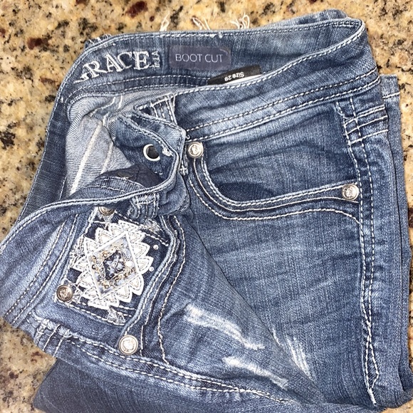 Used, grace jeans. Size 28 boot cut - Picture 2 of 3